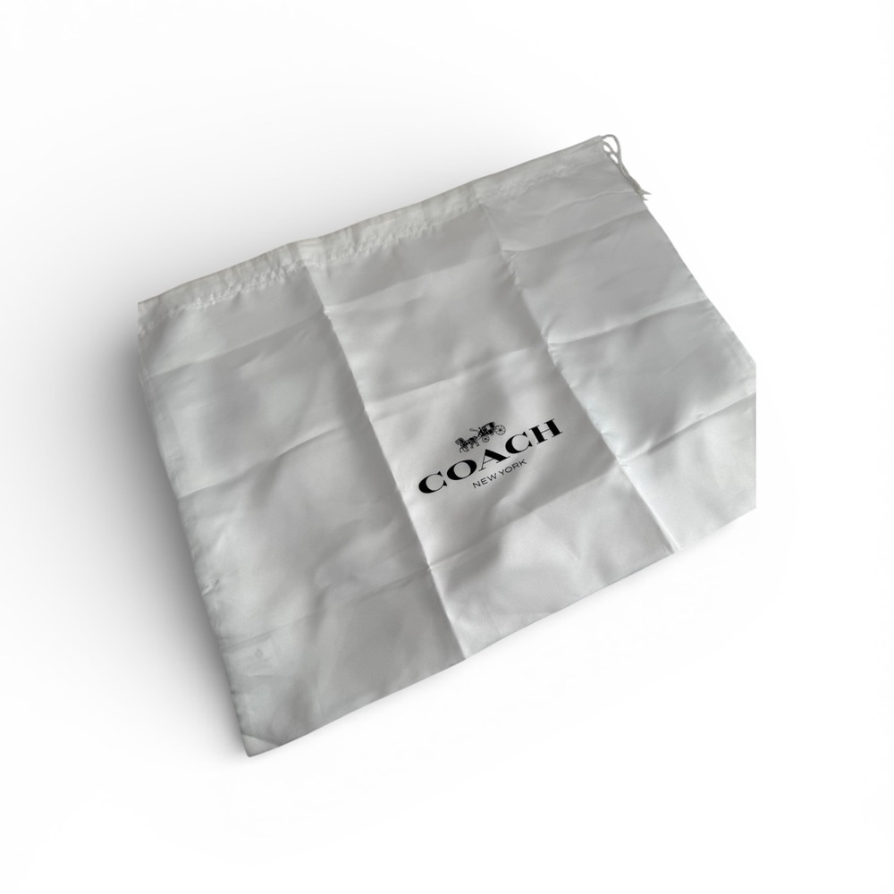 Coach Cream/Chalk Leather Tote Bag with Coach Dust Bag - Picture 14 of 16